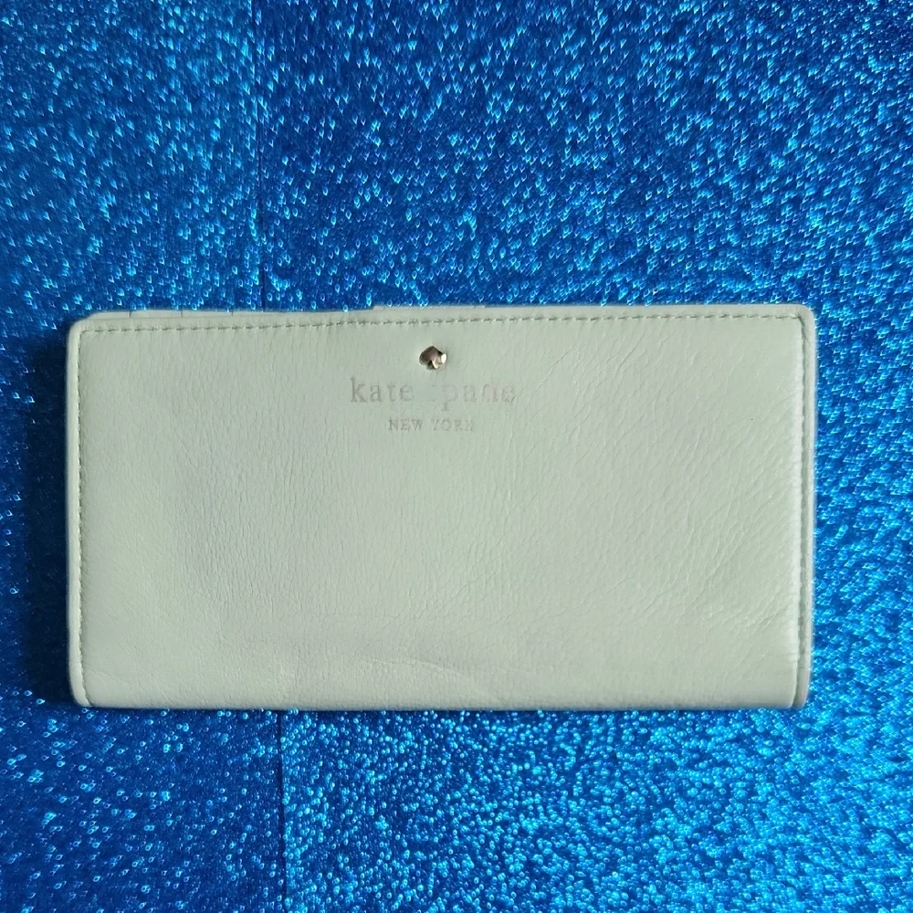 Kate Spade Mint Wallet Leather